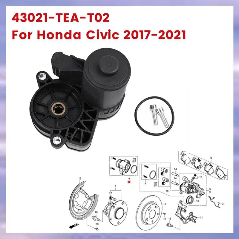 ด้านหลังซ้ายที่จอดรถเบรค Actuator 43021-TEA-T02 สําหรับ 2017-2021 ไฟฟ้าปั๊มเบรคมอเตอร์