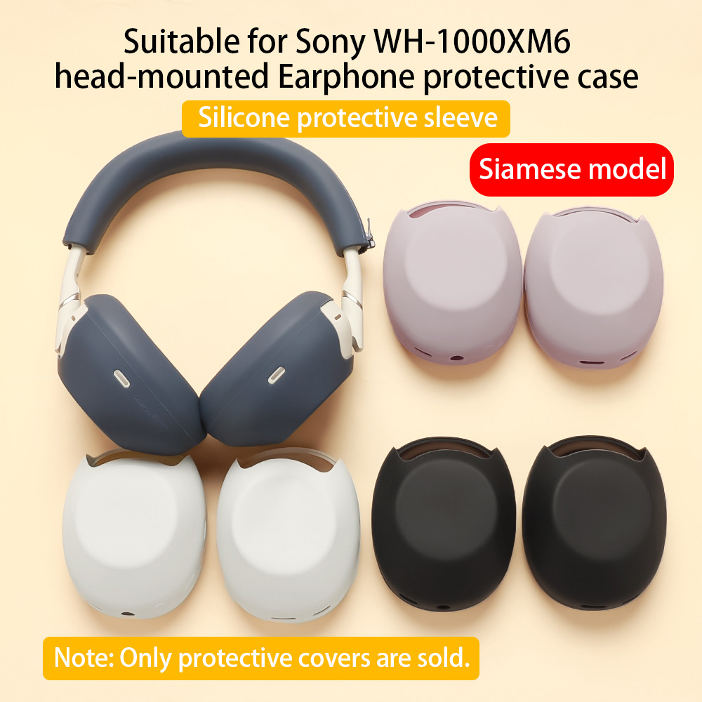 SONY สําหรับ โซนี่ ว-1000XM6 หูฟังติดหัวซิลิโคนเปลือกนิ่มกันกระแทกล้างทําความสะอาดได้ฝาครอบป้องกัน