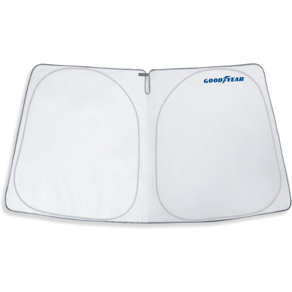 Goodyear ม่านบังแดดกระจกแบบพับได้สําหรับ Volkswagen (VW) Jetta 2019-2025, อุปกรณ์ตกแต่งรถยนต์, ผ้าคล