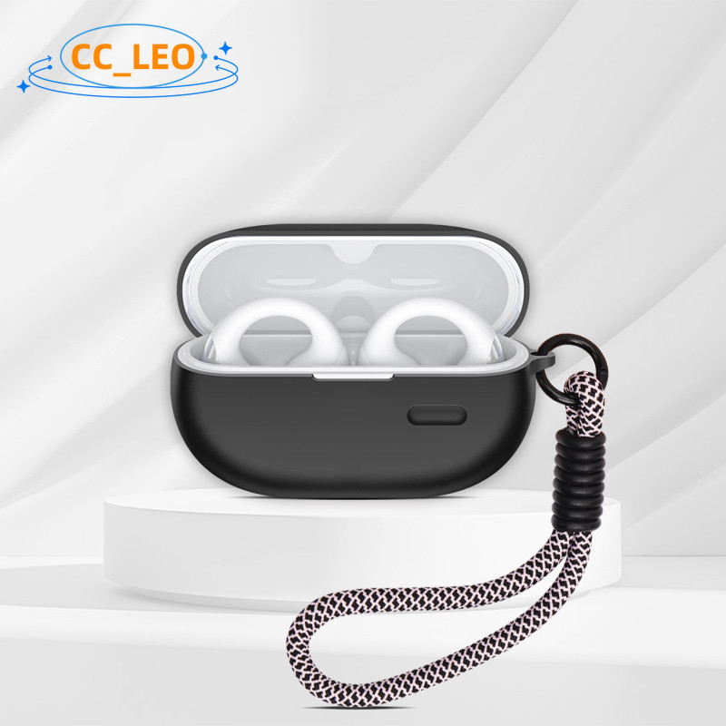 for SoundPeats PearlClip Pro Case Silicone Soft Case Suitable for SoundPeats CC Pro Shockproof Shell Protective Sleeve Cute Lanyard Pendant - รูปที่ 5