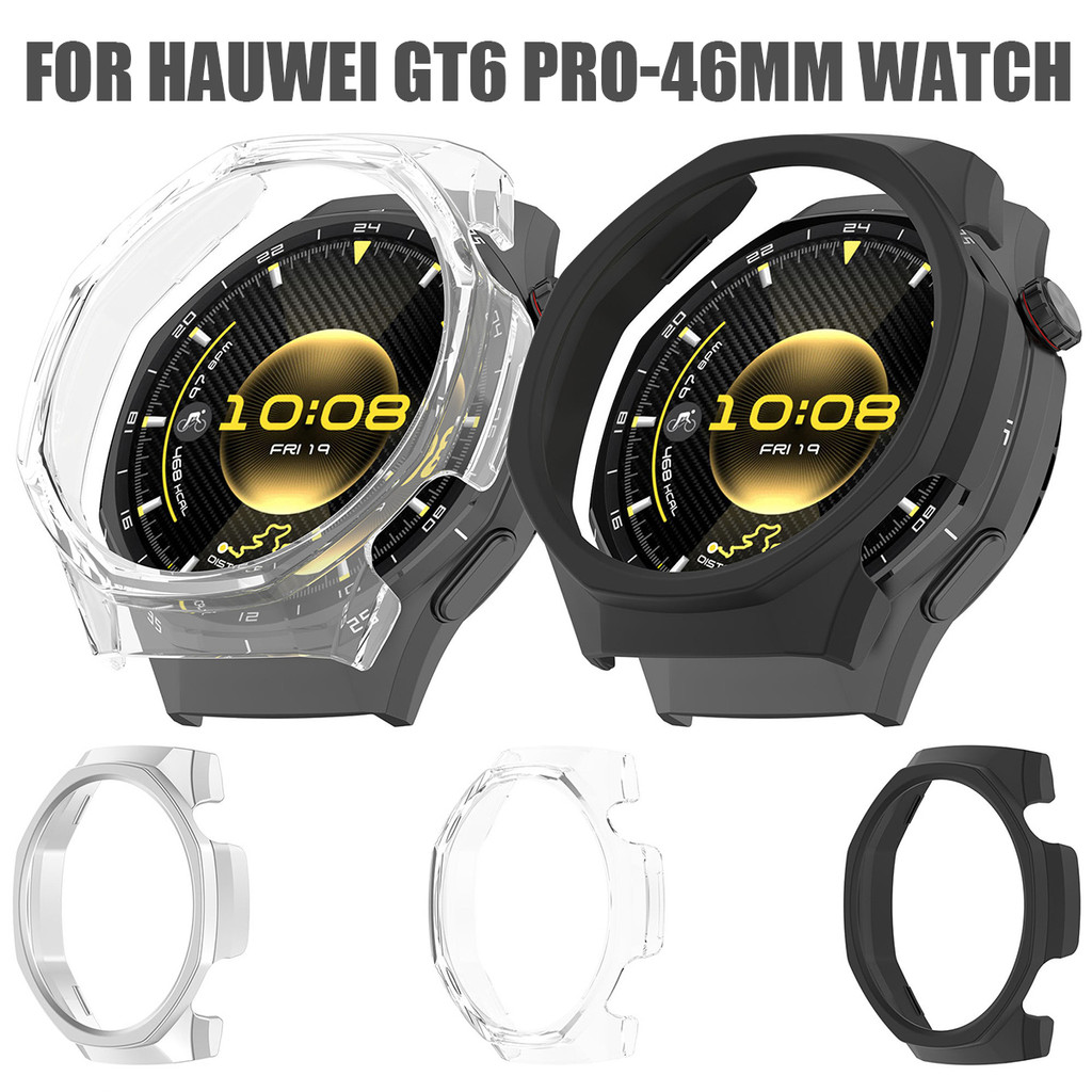 เคส PC Half Hollow สําหรับ Huawei Watch GT 6 pro 46 มม.อุปกรณ์เสริมป้องกัน
