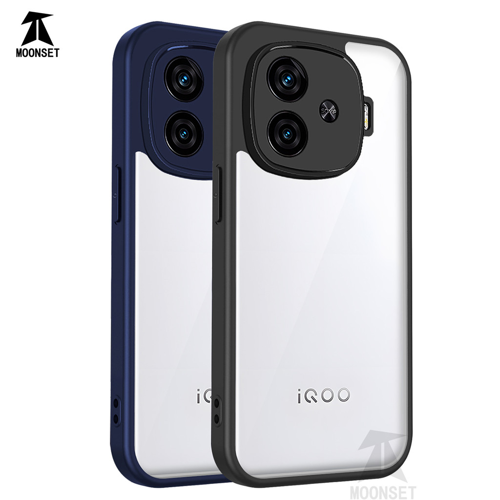 สําหรับ IQOO Z9 5G กรณีคริสตัลใสฮาร์ดกลับขอบนุ่มกันกระแทกบางปก