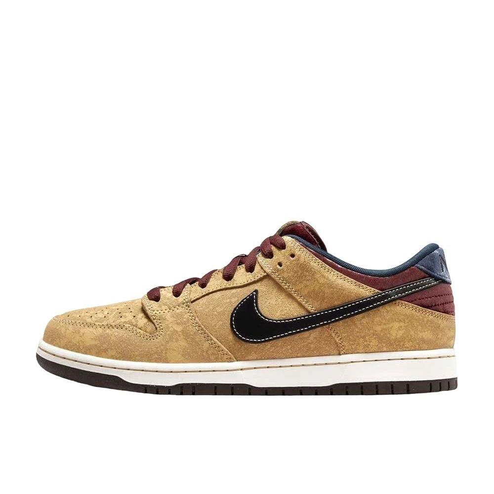Nike SB Dunk Low Pro 'City of Cinema Celestial Gold and Dark Team Red' Unused