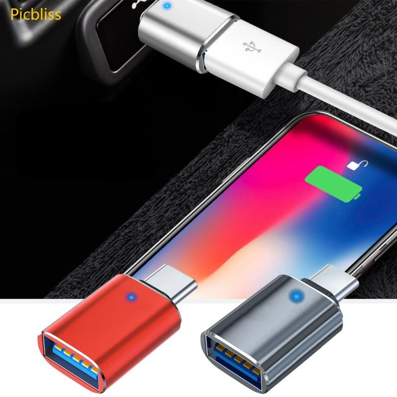 Picbliss 1PC USB Ctype หญิง USB3 0 อะแดปเตอร์ชาย Ctype หญิงสายชาร์จ USB3 0 ชายอะแดปเตอร์ OTG