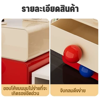 ลิ้นชักพลาสติก ชั้นเก็บของ อเนกประสงค์ ชั้นวางของบนโต๊ะ สไตล์มินิมอล จัดเก็บอุปกรณ์ได้เยอะ ทนทาน