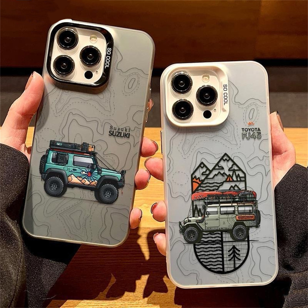 เคสไอโฟน สำหรับ IPhone 11 17 Air 16 15  13 12 14 Pro Max XR Max 7 8 Plus เคส IPhone Cartoon Mountain