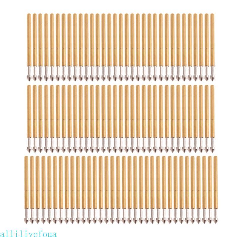 Allilivefoua Test Probe 100 ชิ้นฤดูใบไม้ผลิ Test Probe Pogo Pin P75-E2 Dia 1 3 มิลลิเมตรวัสดุคุณภาพ