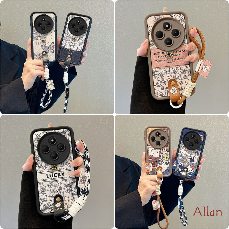 เคส poco c75 4g/5g เคส poco m7 5g กรณี TPU วัสดุนุ่มเคสโทรศัพท์พร้อมเชือกเส้นเล็ก BBND