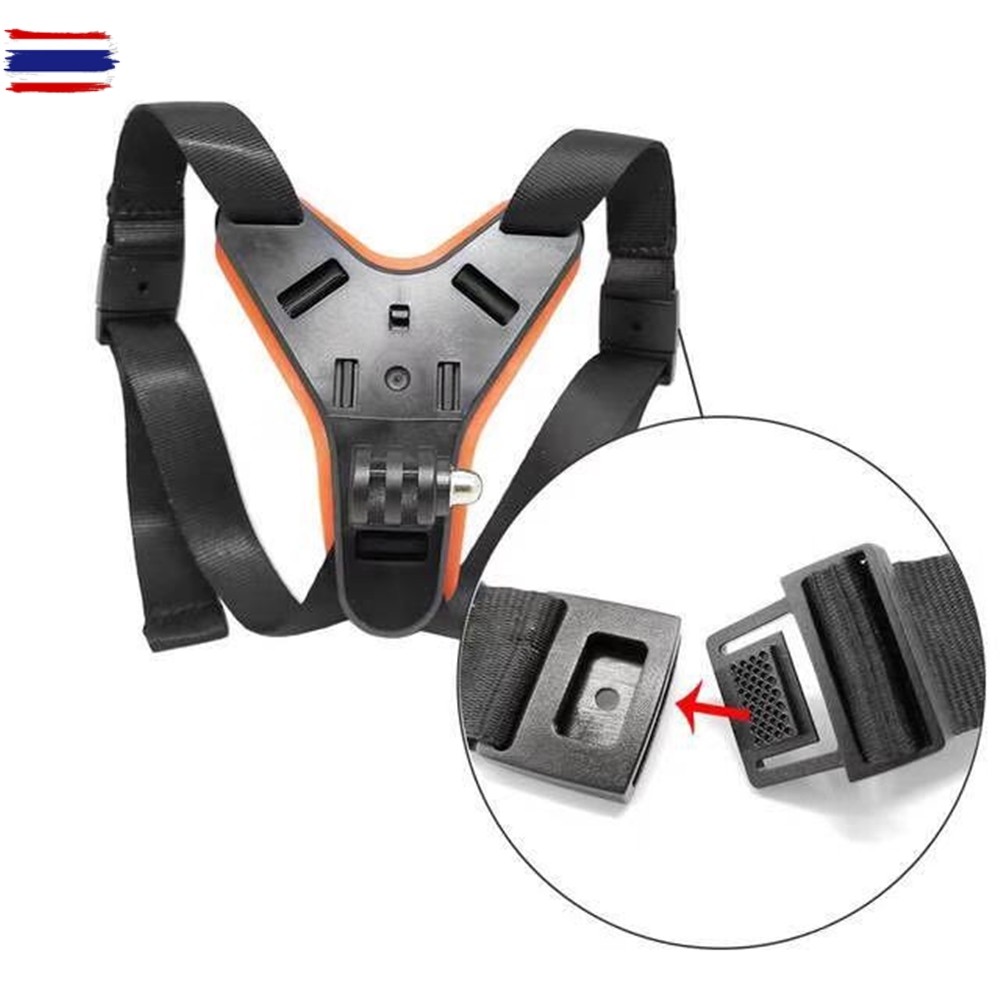 TUYU รถจักรยานยนต์วงเล็คางสำหรั Gopro Hero 7/6/5/4/3/2/1, SJCAM, Xiaomi Yi