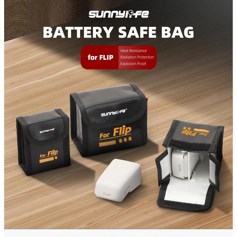 แบตเตอรี่ปลอดภัยสําหรับ DJI Filp ทนไฟป้องกันการระเบิดแบบพกพา Guard สําหรับ DJI Filp Drone แบตเตอรี่ก