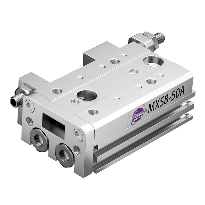สไลด์ลม MXS/MXQ แท่นจำกัดระยะ อะไหล่กระบอกสูบไม่มีก้าน SMC/เอ็นไอซี