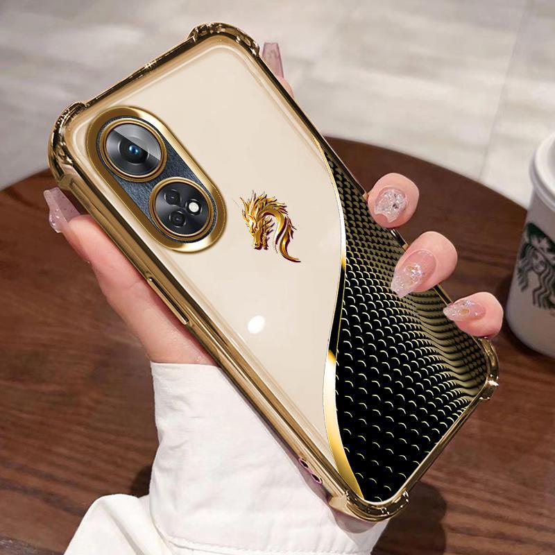 เคสโทรศัพท์แบบนุ่มโปร่งใสเหมาะสําหรับ OPPO Reno8T ฝาครอบป้องกันกันกระแทกและกันกระแทกพร้อมรูปแบบสไตล์