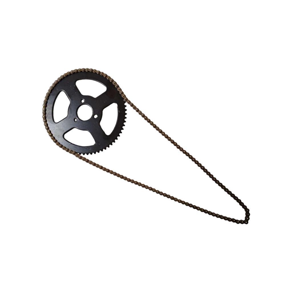 [arutoxalc] 68T 68 Links เฟืองหลังและชุดโซ่สําหรับ 49cc เครื่องยนต์ 2 จังหวะ ATV/สกู๊ตเตอร์