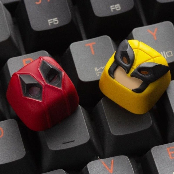 Marvel~Deadpool & Wolverine Artisan Keycap ปุ่มกดคีย์บอร์ดสร้างสรรค์ส่วนบุคคลเดี่ยว