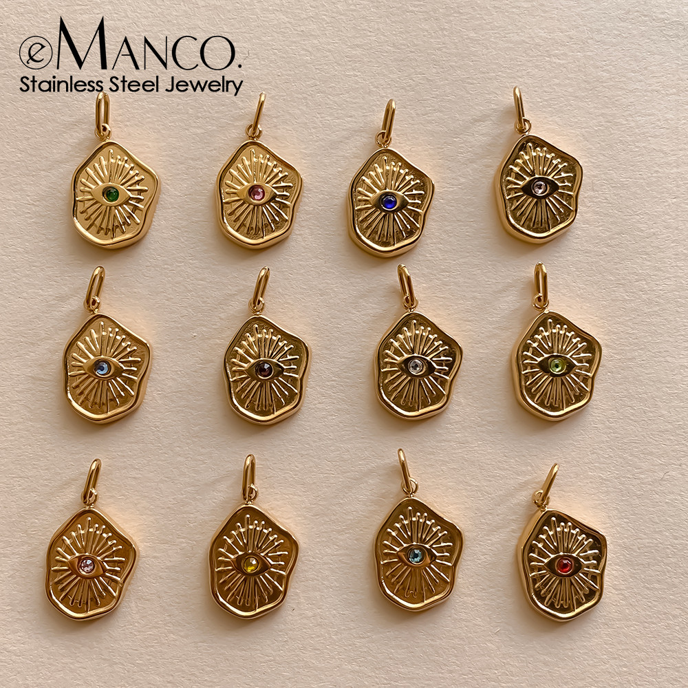 EManco จี้สแตนเลสวินเทจ ประดับ Swarovski Rhinestones สำหรับทำเครื่องประดับแฟชั่นเอง
