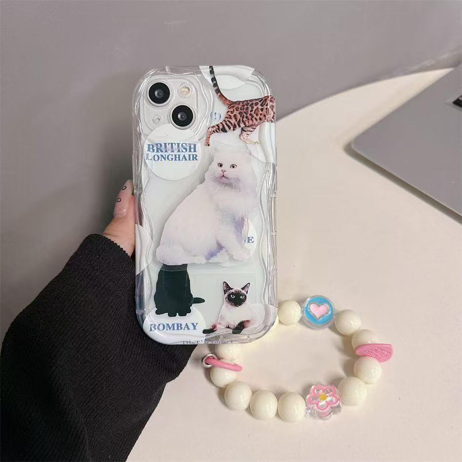 Kitty Longhair แมวการ์ตูนสําหรับ Realme C75 C73 C71 หมายเหตุ 60 60X 50 14 14T C75X C61 C63 C65S C67 