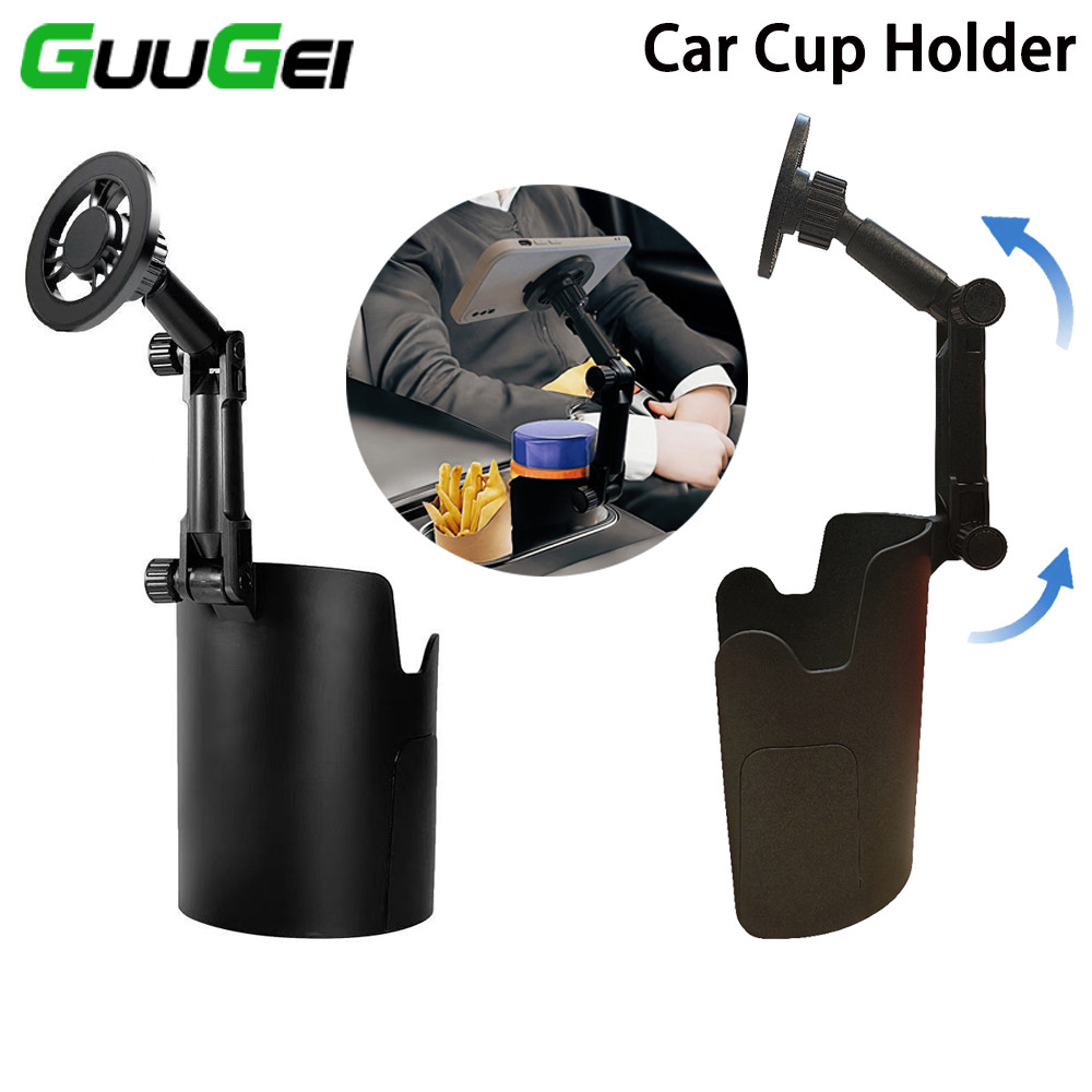 Guugei ที่วางโทรศัพท์ในรถแบบแม่เหล็ก MagSafe ที่วางแก้วน้ําเครื่องดื่ม