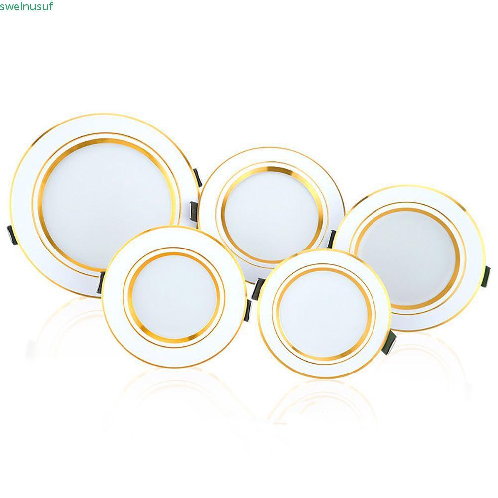 SAUTE LED ดาวน์ไลท์เย็นสีขาว 5W 9W 12W 15W 18W ไฟบ้านไฟ LED รอบจุด