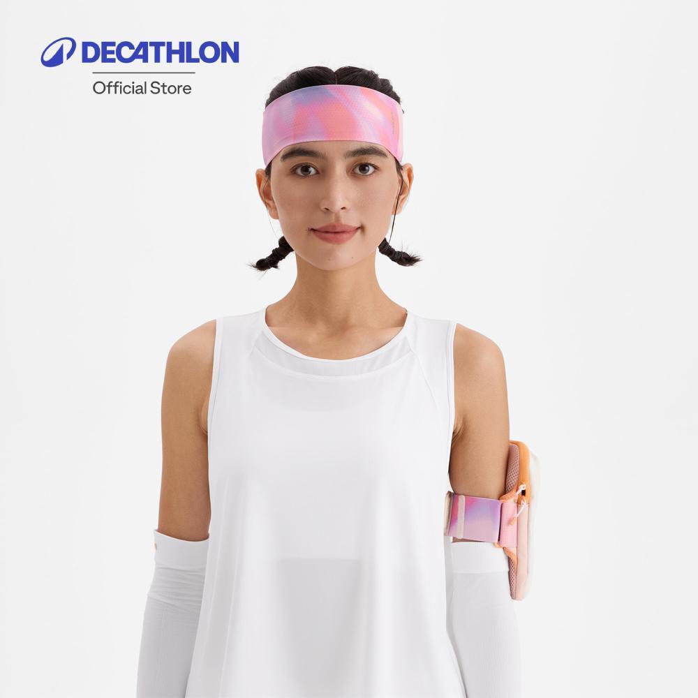Decathlon Women'S Running Breathable Short Tank Top เสื้อกล้ามผู้หญิงใส่วิ่งระบายอากาศได้ดี รุ่น Run 500 Dry - White