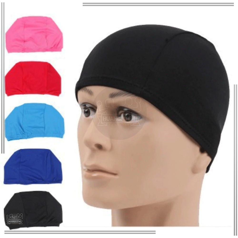 อุปกรณ์ว่ายน้ำ Swimming cap หมวกกันน้ำ ผ้ายืดหยุ่น สวมใส่สบายมาก ไม่อึดอัด สำหรับผู้หญิงและผู้ชาย - รูปที่ 5