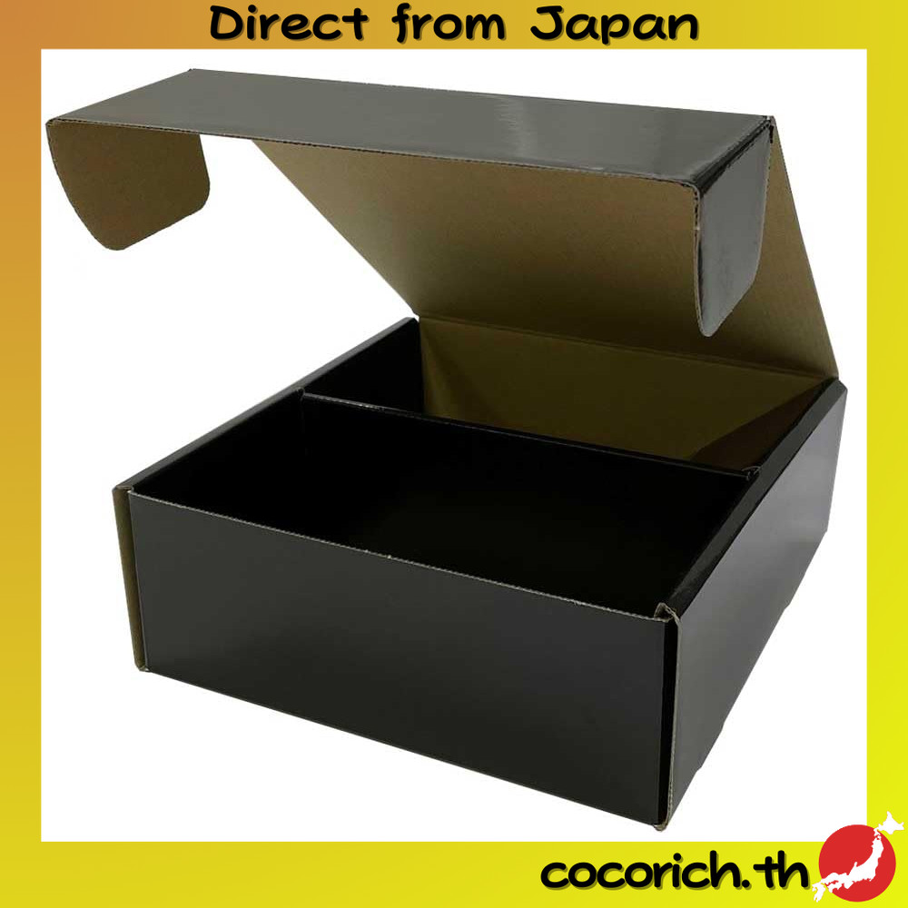 กล่องเก็บของ Yanoman Storage Box DX L สีดำ ขนาด 218×210×80mm สำหรับเก็บของสะดวกและทนทาน  【ส่งตรงจากญ