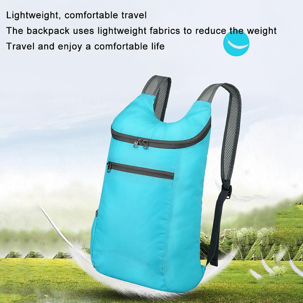 กระเป๋าเป้สะพายหลังพับได้กลางแจ้งความจุขนาดใหญ่ Spacious Fitness Sport Bag กันน้ํากลางแจ้ง Q1i2