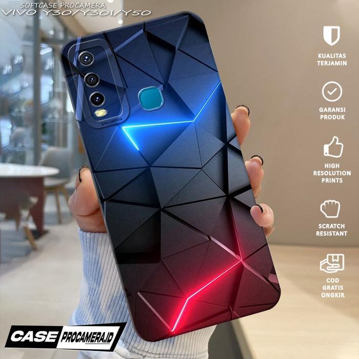 เคสที่รองรับสําหรับ VIVO Y30/Y30i/Y50 - เคส Procamera VIVO 2025 {เคส SPIRAL} Silicone Hp - เคส Hp - 