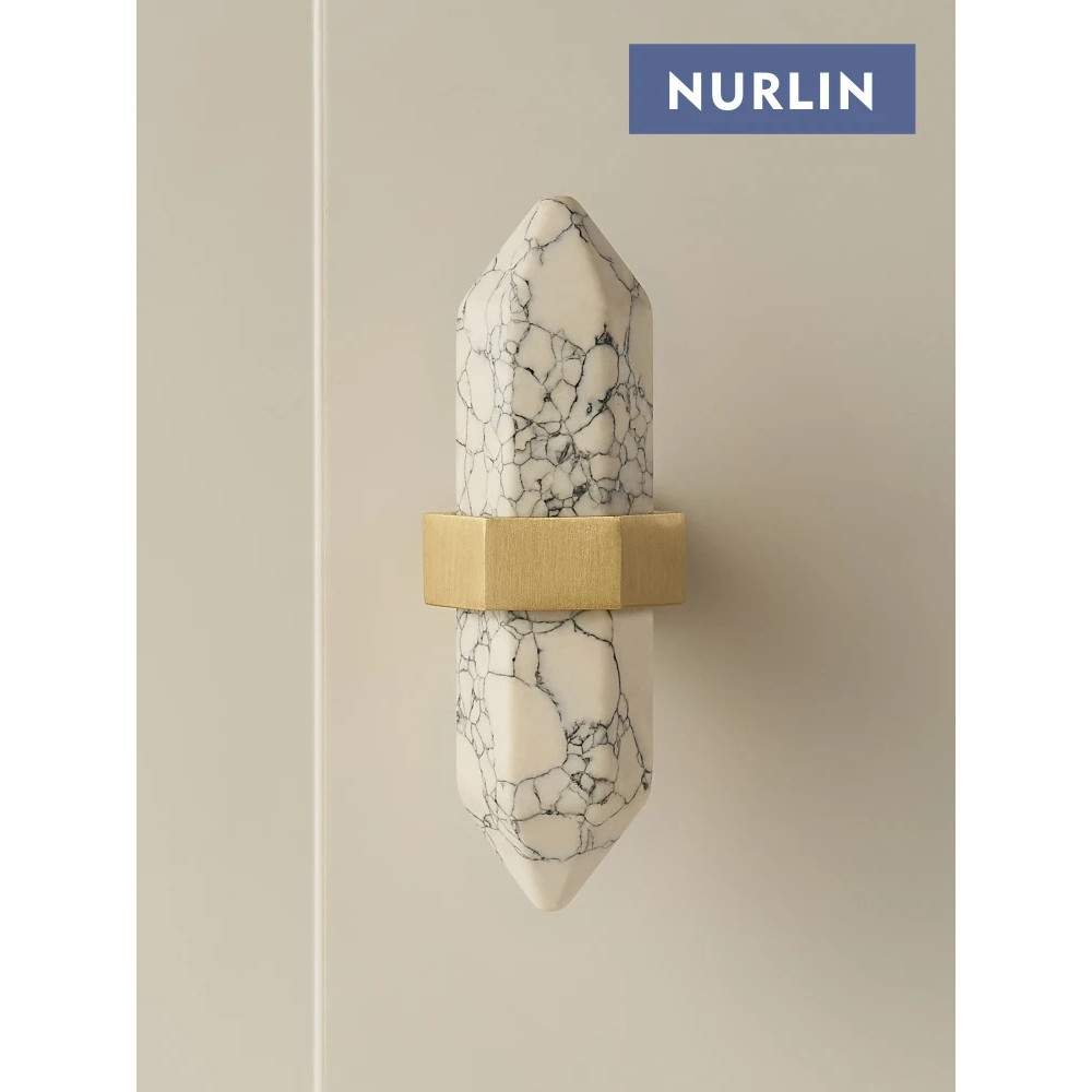 Nurlin ทองเหลืองหินอ่อนสีขาวสีดําสีชมพูสีฟ้าตกแต่งเฟอร์นิเจอร์ตู้เสื้อผ้าประตูตู้ลิ้นชัก T-bar Knob