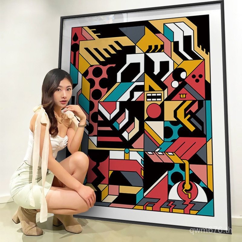 Nordic บทคัดย่อ Jarry Johannes Resin Entrance Corridor ภาพวาดตกแต่งภาพจิตรกรรมฝาผนังห้องนั่งเล่นพื้น