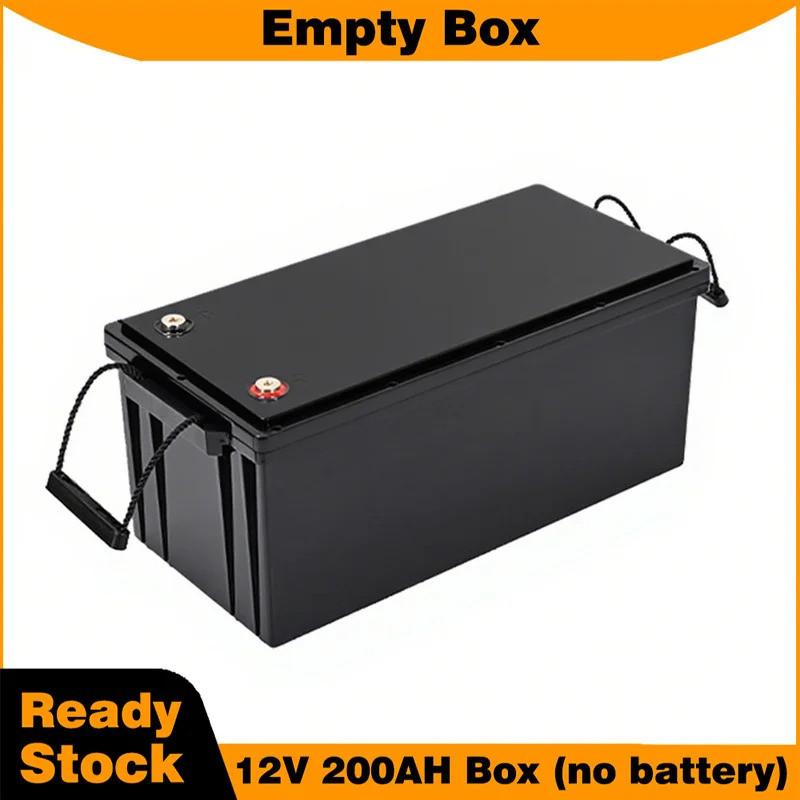 12โวลต์ 200อา กรณีแบตเตอรี่ 32650 กล่องแบตเตอรี่เปล่าพร้อมที่จับ 32650 ที่ยึดสําหรับระบบสุริยะกล่องเ