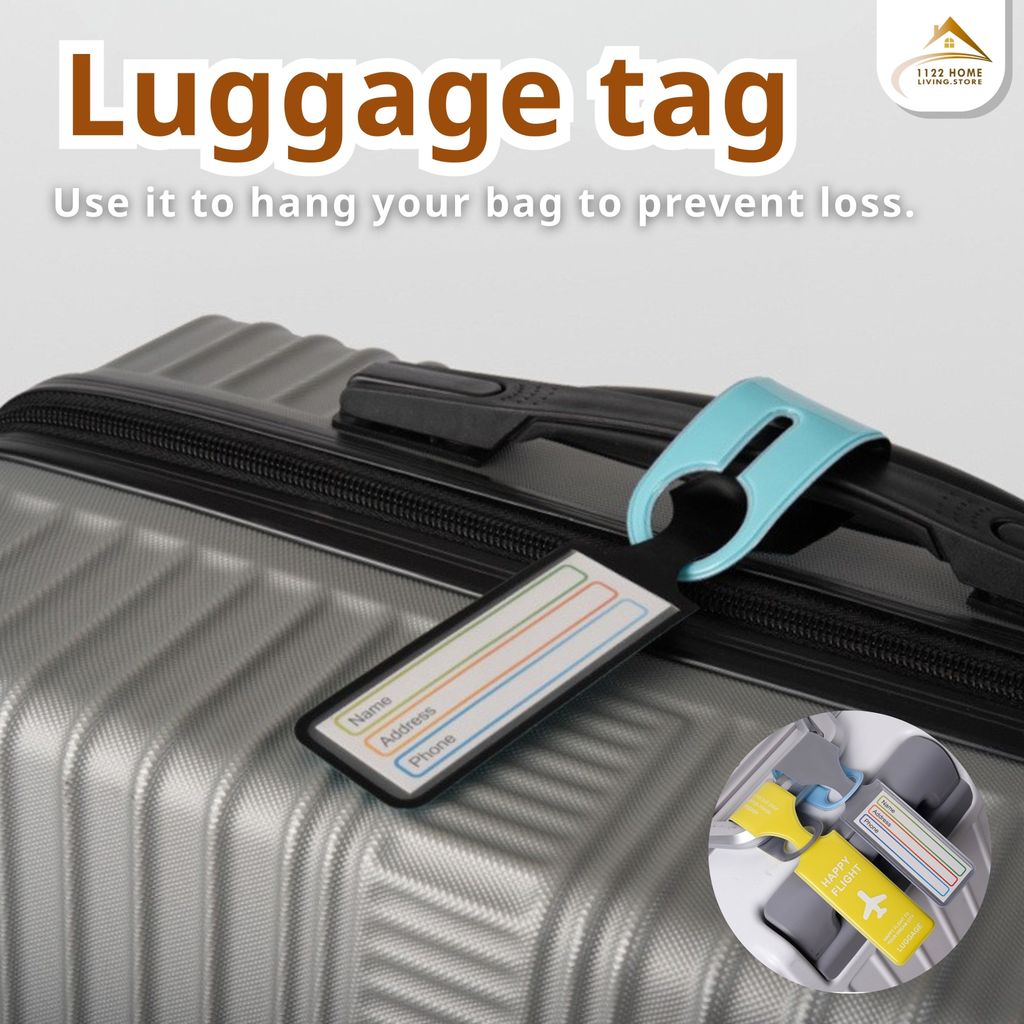 อุปกรณ์เสริมกระเป๋าเดินทาง Tragging กระเป๋าเดินทางชื่อแท็ก Baggage กระเป๋าเดินทางป้ายท่องเที่ยวอุปกร