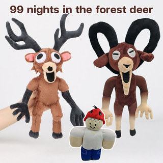 99 nights in the forest deer ตุ๊กตากวางป่า ของเล่นตุ๊กตาการ์ตูนตัวละครเกมตุ๊กตากวาง ของขวัญคริสต์มาส