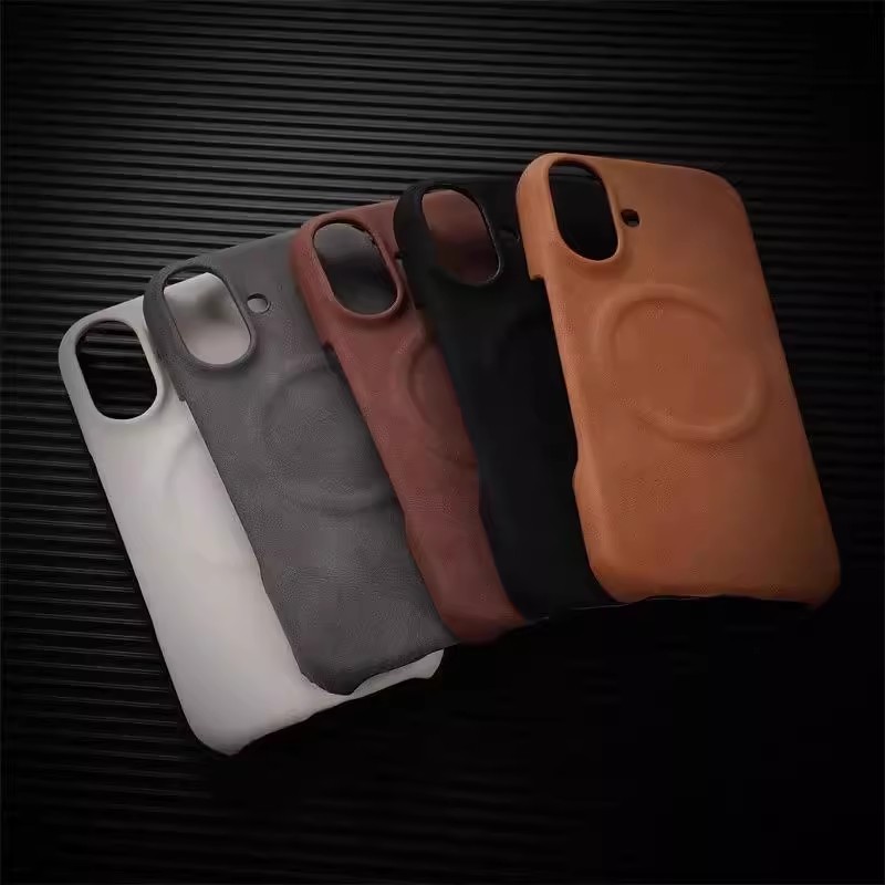 หนังหรูหราแปรง S26 Ultra เคสโทรศัพท์สําหรับ Samsung Galaxy S22 S23 S24 S25 Plus Ultra ธุรกิจ Anti-Fingerprint ครึ่งแพ็คเคสโทรศัพท์