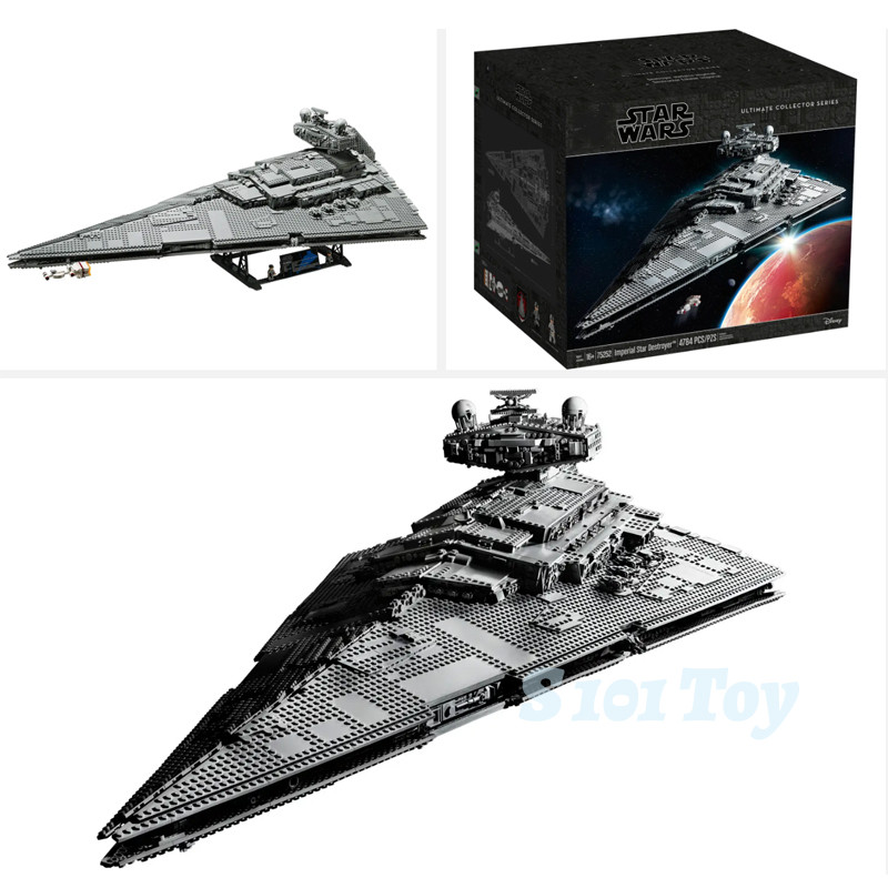 คัดลอก DIY Star Wars MOC Imperial Star Destroyer 75252(4784 pcs) UCS Building Blocks เครื่องประดับสร