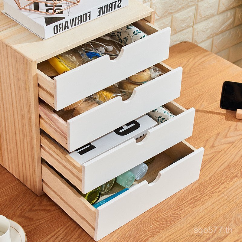 A4 กระดาษไม้ Sundries Collection Plus ขนาด 9WOR ไม้เนื้อแข็งเดสก์ท็อปกล่องเก็บของสํานักงานตู้เก็บเคร