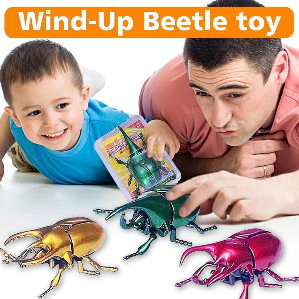 Creative Wind-up ของเล่นรุ่น Unicorn Immortal แมลงวันเกิดของเล่น Beetle เด็กเด็ก U4t5
