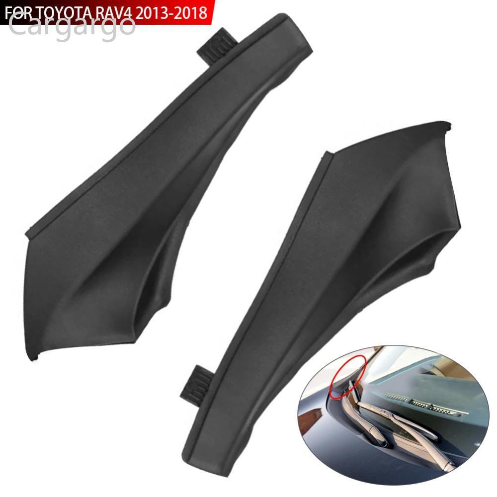 Cargargo รถด้านหน้าด้านข้างกระจก Cowl Wrap มุม Trim Wiper Trim ฝาครอบสําหรับ Toyota RAV4 2013 2014 2