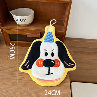ผ้าเช็ดมือ รูปแบบสัตว์น่ารัก ผ้าขนหนูเช็ดมือ แขวนได้ ดูดน้ำและแห้งเร็ว ใช้ได้ที่ห้องน้ำและครัว