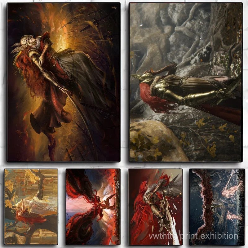 โปสเตอร์ HD จากเกม B-Blade Of Miquella สำหรับตกแต่งบ้าน ร้านกาแฟ หรือห้องนั่งเล่น