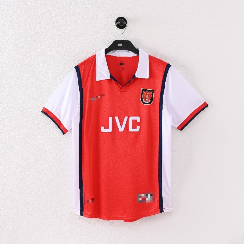 Retro 98-99 Arsenal เสื้อฟุตบอลแขนสั้นเหย้า