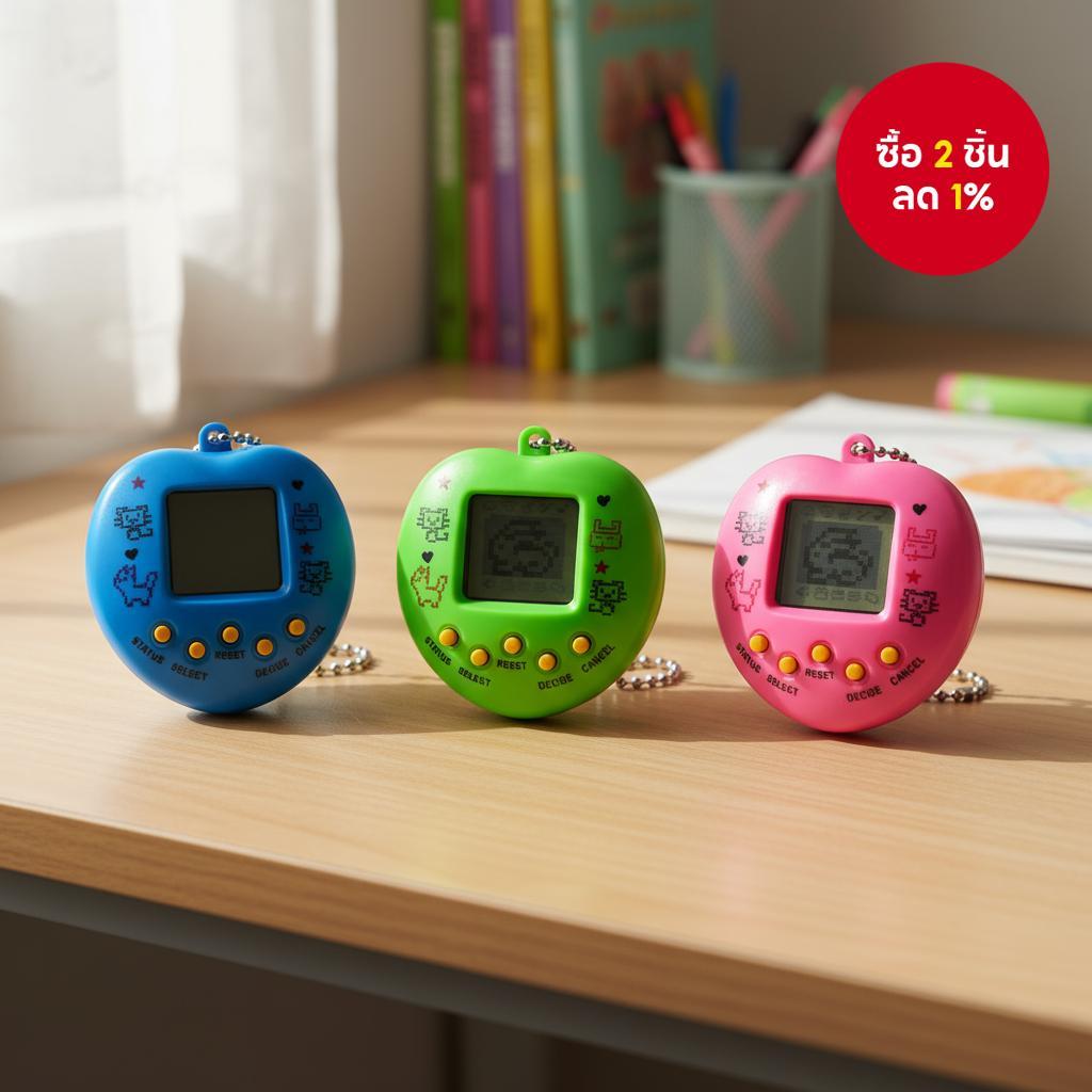 Chengke Toys ของเล่นสัตว์เลี้ยงอิเล็กทรอนิกส์เสมือนจริง Cyber Electronic Pets สีสุ่ม 90s 49-in-1 ของ