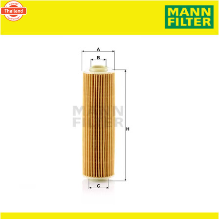 MANN FILTER ไส้กรองน้ำมันเครื่อง BENZ เครื่อง M271 EVO รุ่น W204 W207 W212 R172 HU514y
