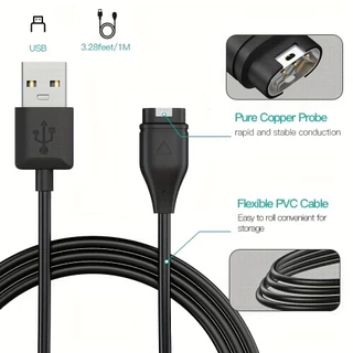 Tpye-c/USB สายชาร์จสำหรับ for Smartwatch Garmin Watch Forerunner 165 265 55 570 Vivoactive 6 Instinct 3 2 Venu 3 Fenix 8