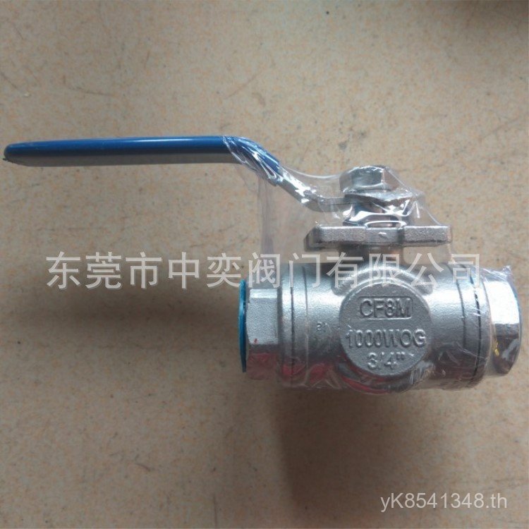 บอลวาล์ว CF8M1,000WOG บอลวาล์ว 26 จุด 4 จุด Tee 5 ซม. 304L ประเภท T จุด 2 นิ้ว/สแตนเลส 3 จุด Z1N3