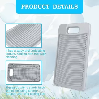 กระดานซักผ้า KARENGOODS กระดานซักกันลื่นขนาดกะทัดรัด การดูแลผ้าที่ละเอียดอ่อน ทําความสะอาดที่มีประสิทธิภาพ กระดานซักผ้าที่ทนทาน บ้าน