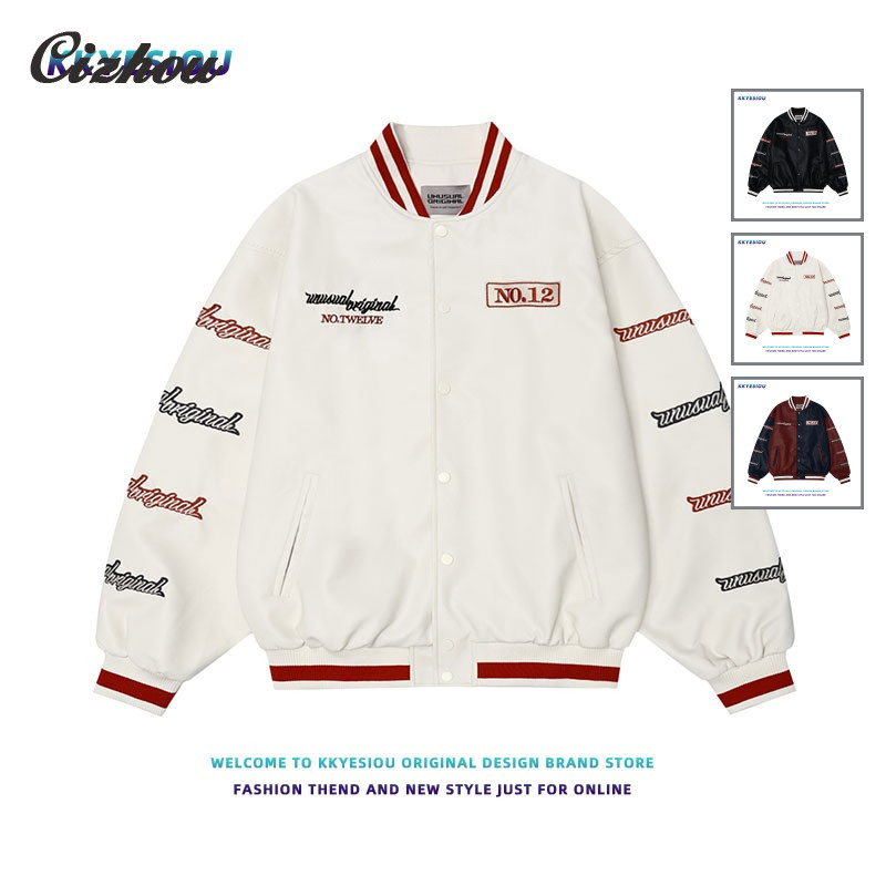 NALLCHEER Streetwear และ Everyday Closet Essential Varsity Jacket