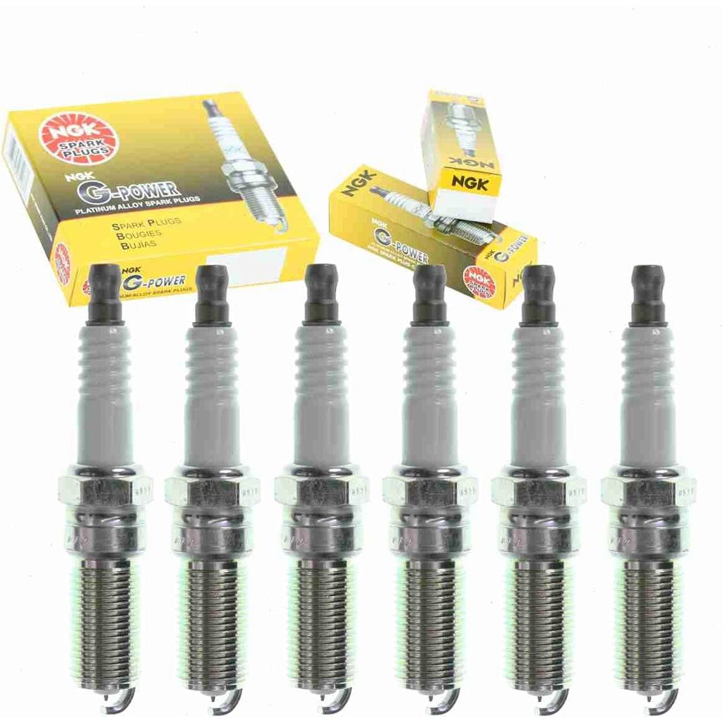 หัวเทียน NGK G-Power 6 ชิ้นเข้ากันได้กับ Lincoln MKX 3.5L V6 2007-2010