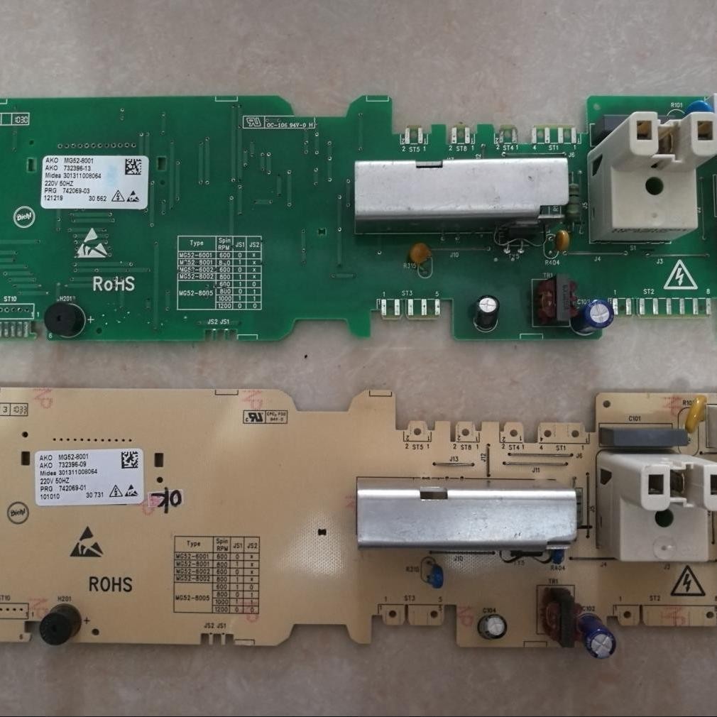Original Midea Washing Machine Computer Board MG52-8001/X801(H)/X801 Main Board 301311008064
