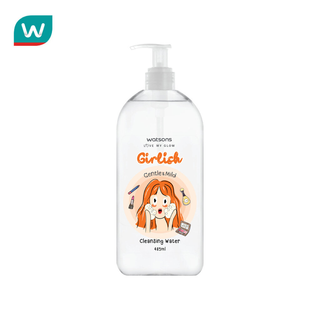 Watsons วัตสัน เกิร์ลลิช เจนเทิล แอนด์ มายด์ คลีนซิ่ง วอเตอร์ 485มล.
