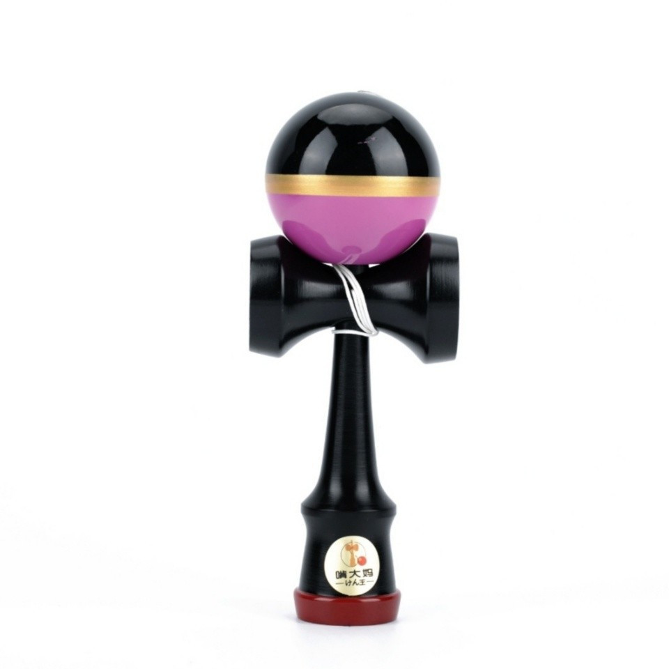 Kendama kendama kendama kendama Maple เกมญี่ปุ่นมืออาชีพใช้สมดุลการแข่งขันสีเต็มรูปแบบสีดําสิบสีชมพู